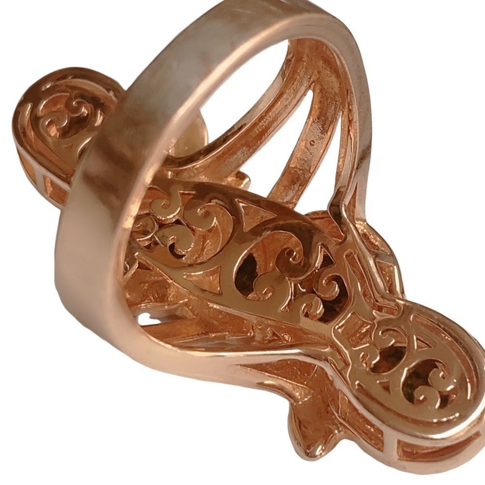 Timna Sz 11 Jewelry Collection Copper Ukanite Ring - Picture 4 of 7